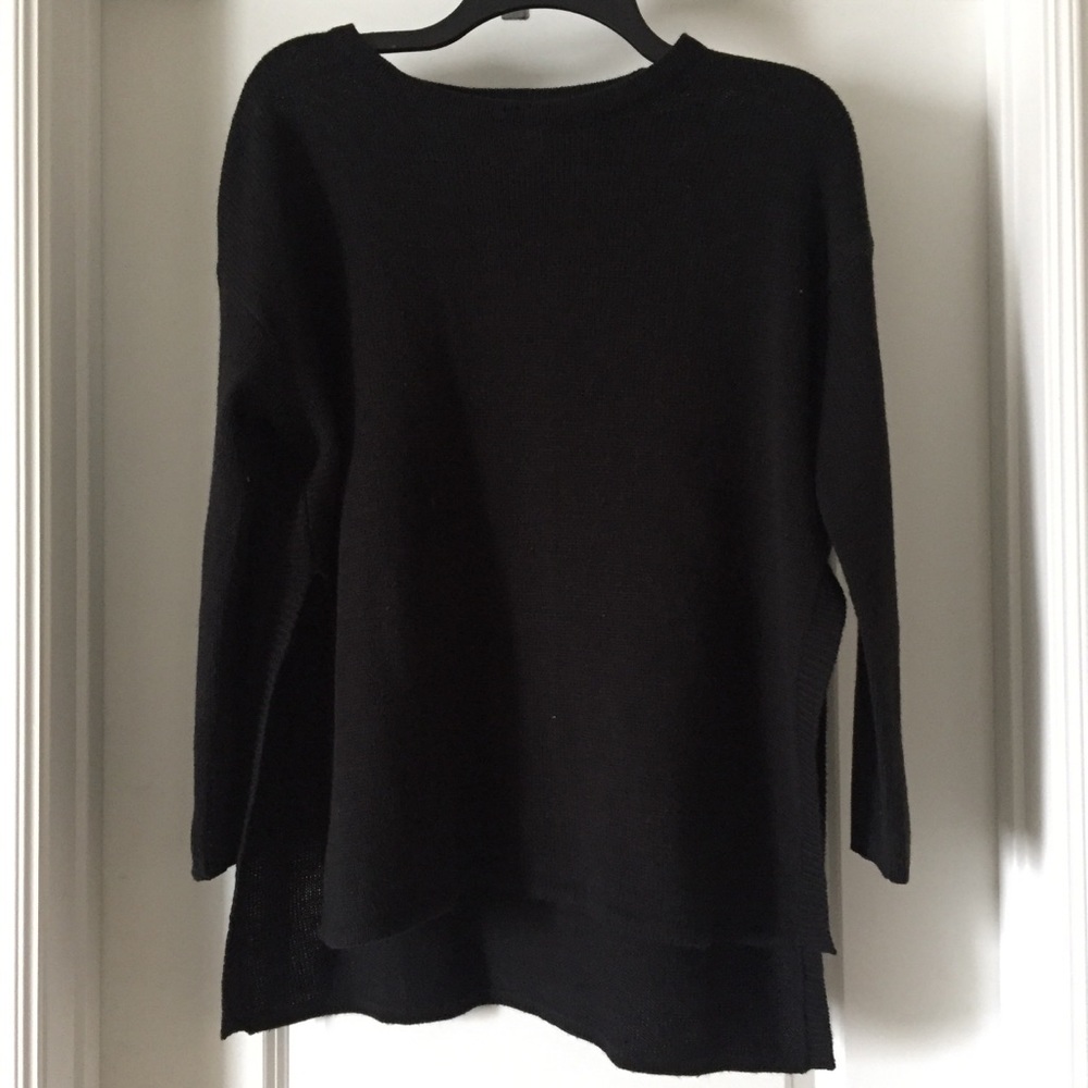 Black Sweater with Slits